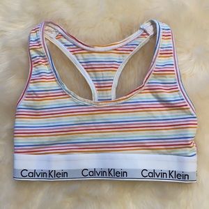 Calvin Klein unlined cotton bralette size S